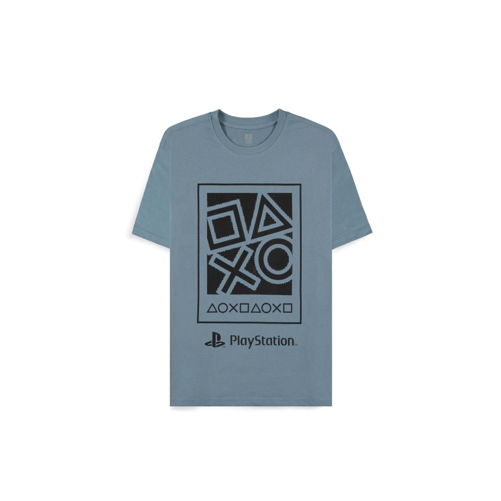 PlayStation - Icons Mens Tshirt - Blue